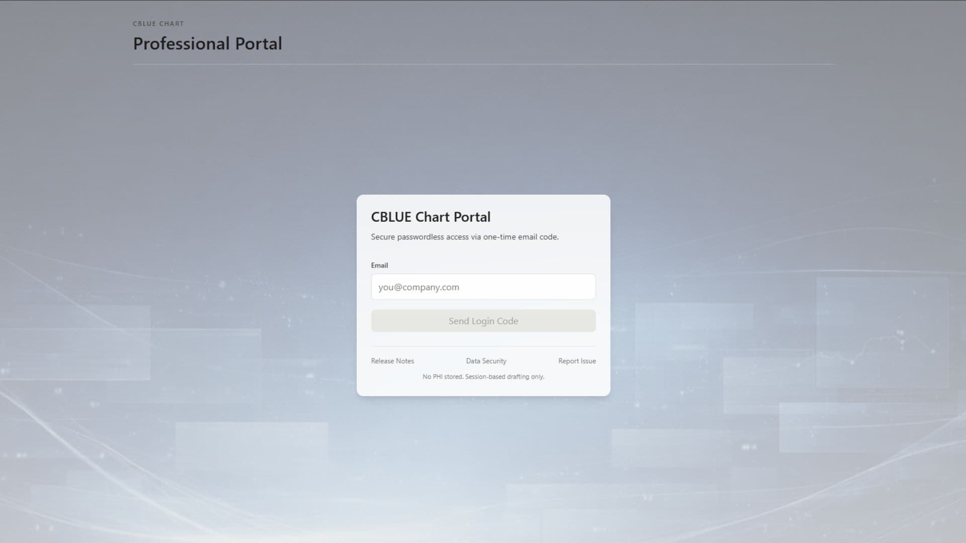 Secure Professional Portal